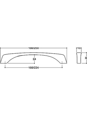 TeknoKapsül Krom Renkli 160 mm Kulp