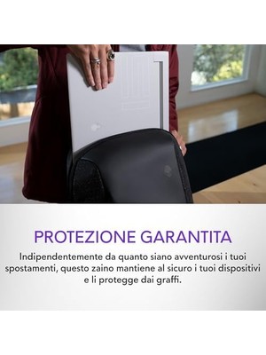 TeknoKapsül Alienware Horizon Slim Sırt Çantası - AW323P Galaxyweave Siyah