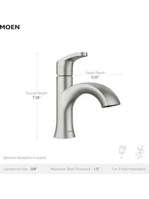 TeknoKapsül 84346BL Karis Tek Kolu Lavabo Bataryası, Siyah Mat