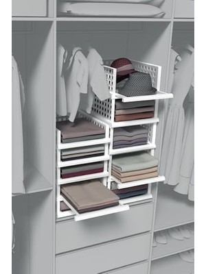 TeknoKapsül Akıllı Raf Midi 4lü Set Beyaz