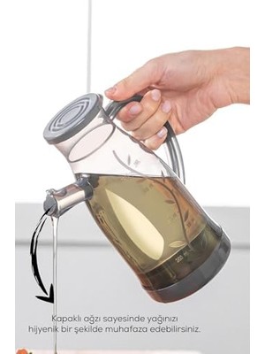 TeknoKapsül Yağlık Sirkelik Şeffaf Sosluk 700ML, Bpa Içermez, Bulaşık Makinesine Uygun, Gıdayla Temas Uygun