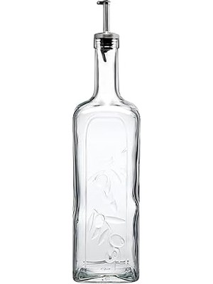 TeknoKapsül Homemade Metal Tıpalı Yağlık & Sirkelik, Şeffaf, 1 Litre