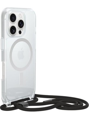 TeknoKapsül 16 Uyumlu Magsafe'li React Kolye Kılıfı, Ayarlanabilir Çıkarılabilir Cep Telefonu Zincirine