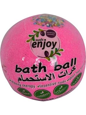TeknoKapsül Pembe Düşler El Yapımı Banyo Bombası Banyo Topu Pembe 90-120 gr
