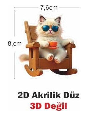 TeknoKapsül Araba Ayna Süsü, Araba Süsü, Çanta Aksesuarı - Keyifli - Pleksi Malzeme, Uv Baskılı - 008