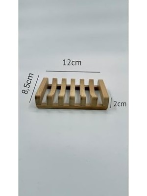 TeknoKapsül Bambu Sabun Standı, Bambu Sabunluk, Bambu Sabun Kutusu Bej