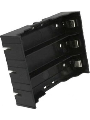 TeknoKapsül 18650 Lityum-Iyon Piller Için Üçlü Pil Yuvası - Pcb Tip