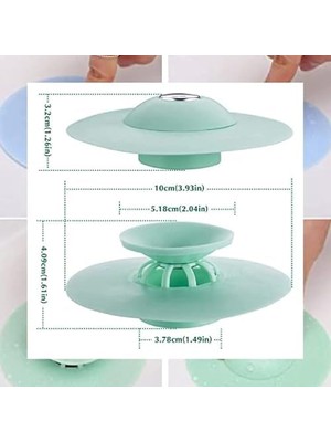 TeknoKapsül Lavabo Küvet Tıkacı (Mavi)