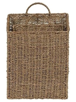 TeknoKapsül Essentials ML-5613 Deniz Yosunundan Duvar Sepeti Seti, Kahverengi, 2 Parça