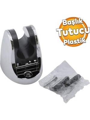 TeknoKapsül Duş Başlığı Tutacağı Mafsal Banyo Telefon Hortum Başlık Tutamağı Duvara Sabitleme Ayarlanabilir
