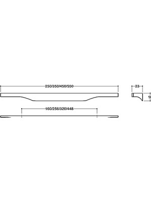 TeknoKapsül 160 mm Altın Rengi Kulp