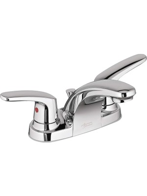 TeknoKapsül Standard 7075200.002 Colony Iki Saplı Banyo Bataryası, 1.2 Gpm, Parlak Krom