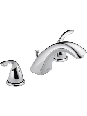 TeknoKapsül Musluk 3530LF-MPU Iki Kulplu Breitgefaechert Banyo Musluk, Krom