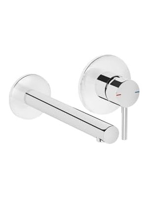 TeknoKapsül Origin A42581 Lavabo Bataryası, Iki Rozetli, Sıva Üstü, Krom