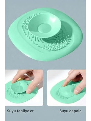 TeknoKapsül Kademeli Silikon Lavabo Tıkacı Koku Önleyici Gider Tıpası – Banyo Mutfak Gider Kapatıcı