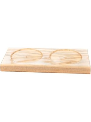 TeknoKapsül Ahşap Yağdanlık Yağdan Altlığı Şişe Altlığı Yağdan Altlık