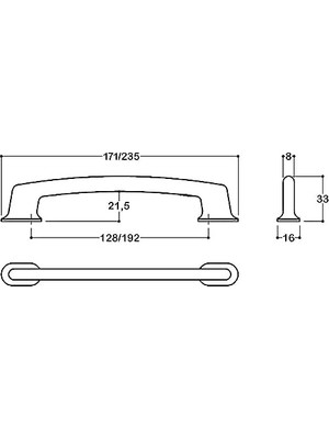 TeknoKapsül Krom Renkli 128 mm Kulp