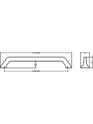 TeknoKapsül Siyah Renkli 192 mm Kulp