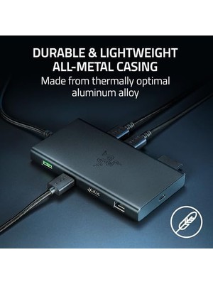 TeknoKapsül Usb-C - Hdmi, Gigabit Ethernet, 3,5 mm Ses Bağlantı Noktası, Usb-A -C ile 11 Bağlantı Noktası, W