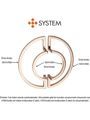 TeknoKapsül 96 mm Altın Rengi Kulp Tek Adet Yarım