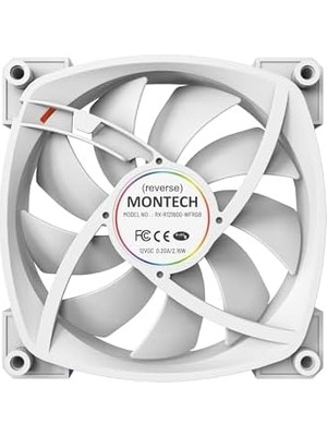 TeknoKapsül Montech Rx 120 Argb Ters Fan 1600PWM, Üst Düzey Dayanıklılık, Sessiz Çarpıcı Argb Tas