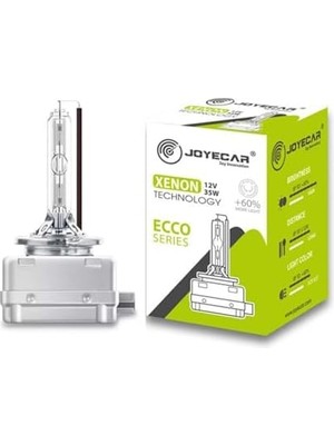 TeknoKapsül Joyecar D1S Far Ampulü, 12V 35W, 6000K Beyaz Işık,%60 Daha Fazla Aydınlatma, Serisi