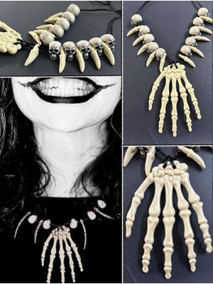 TeknoKapsül Halloween Kurukafa Kemi̇k Kolye