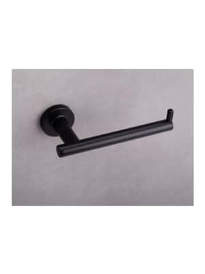 TeknoKapsül Hoop Tuvalet Kağıtlığı Siyah Renk 47X72X156 mm