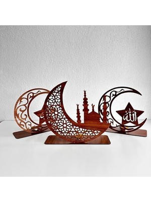 TeknoKapsül 3'lü Dekor Tealight Mumluk Ceviz Ramazan Ayına Özel