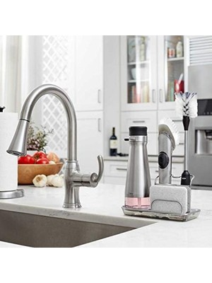 TeknoKapsül Steel Sabunluk Bulaşık Fırçası 25 cm