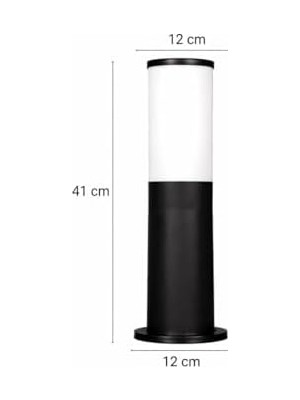 TeknoKapsül Zita Kule 41 cm Bahçe Aydınlatma | E27 Duy | IP54 Dış Mekan Yol Teras Lambası | Uv Dayanımlı | Ü
