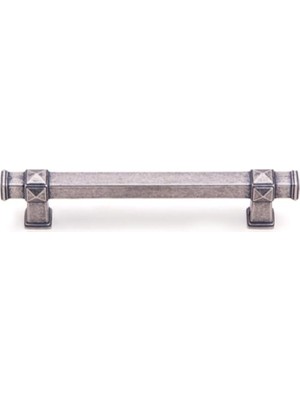TeknoKapsül Antik Gümüş Rengi 128 mm Klasik Kulp