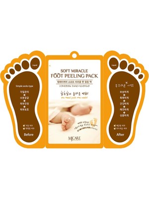 TeknoKapsül Mjcare Miracle Çorap Tipi Ayak Peeling Maskesi