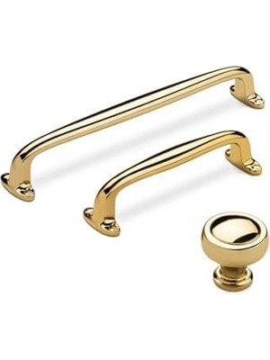 TeknoKapsül Altın Rengi 96 mm Klasik Kulp