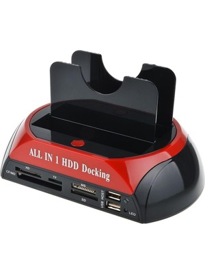 TeknoKapsül PX-385 Harici USB 2.0 2.5- 3.5 Ide+Sata HDD + Kart Okuyucu Docking