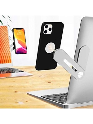 TeknoKapsül Cep Telefonu Için Mıknatıslı Telefon Standı Çoklu Ekran Yan Desteği Ayarlanabilir Telefon Tutacağı