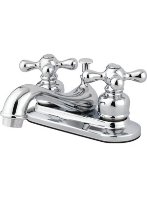 TeknoKapsül KB601AX Metal Çapraz Saplı Açılır Pencereli Çaydanlık Musluğu, Parlak Krom, 4-1/2 "emzikli Erişi