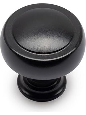TeknoKapsül Siyah Renkli 32 mm Tek Delikli Kulp