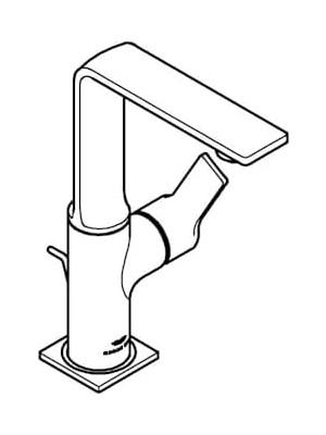 TeknoKapsül Allure Tek Kumandalı Lavabo Bataryası 1/2l-Boyut - 32146001