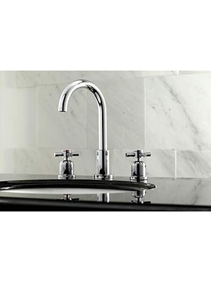 TeknoKapsül FSC8921DX Yaygın Banyo Bataryası Pirinç Pop-Up, Cilalı Krom