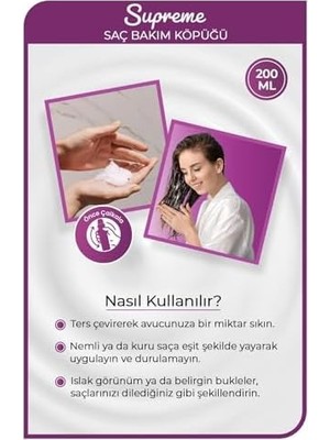 TeknoKapsül Supreme Saç Köpüğü 200 ml - Nemlendirme