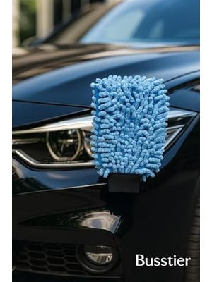TeknoKapsül Mikrofiber Makarna Araba Yıkama Eldiveni Yüksek Emicilikli Lint Yok Çiziksiz Uyumlu Elastik Manşetl