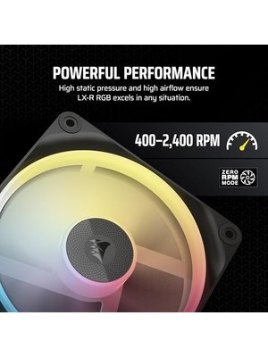 TeknoKapsül Corsair Icue Link LX120-R Rgb 120MM Pwm Ters Fanlar - Üçlü Fan Kiti - Düşük Gürültülü, Corsair Many