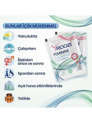 TeknoKapsül Roozi Kadın Intim Mendilleri – Vajinal Sağlığı – Ph Dengeli, Aloe Içerikli, Hareket Halin