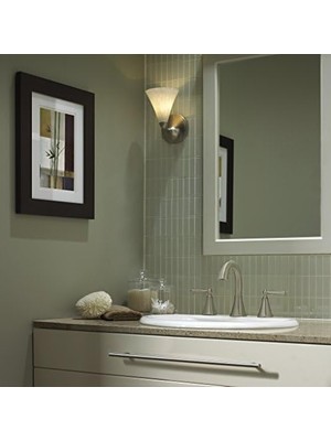 TeknoKapsül LG49GL0K LG49-GL0K Saxton 2 Saplı 20,32 cm Fırçalanmış Nikel Yaygın Banyo Bataryası, 1,2 Gpm, 1