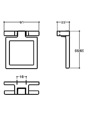 TeknoKapsül Siyah Renkli 47 mm Sallantılı Kulp