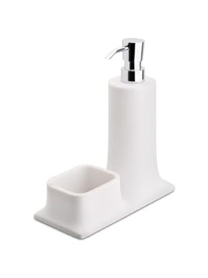 TeknoKapsül Tezgah Üstü Beyaz-Krom Deterjanlık Süngerlik - BA2007 028 R1-Cr