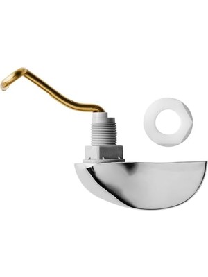 TeknoKapsül Standard 7384730020A Sol El Metal Seyahat Kolu, Basınç Yardımcısı, Cilalı Krom