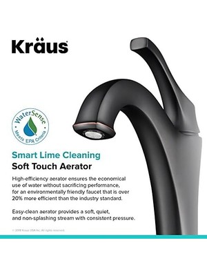 TeknoKapsül KVF-1200ORB Arlo Banyo Musluğu, Yağla Pürüzsüzleştirilmiş Bronz, 12.13