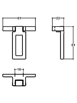 TeknoKapsül Krom Renkli 24 mm Sallantılı Kulp